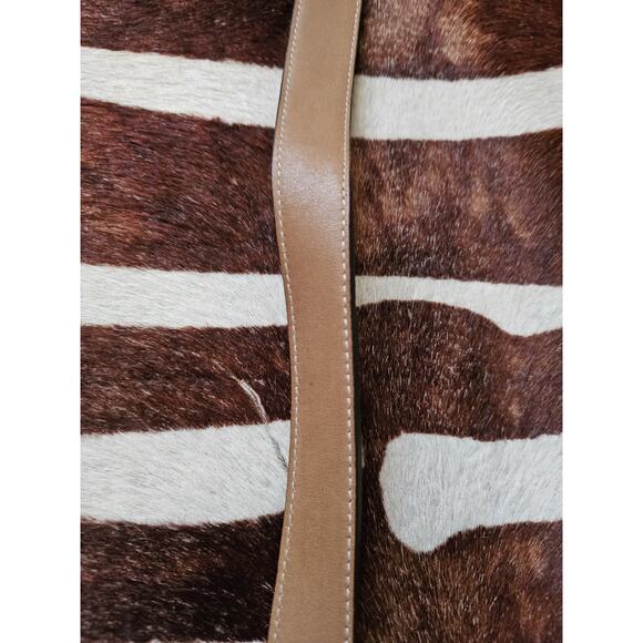 COACH Vintage Brown Leather Silver Hardware Replacement Handles For Handbag 23” - Picture 4 of 5